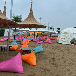 Divano Moderno Impermeabile da Esterno, Pouf Sacco da Spiaggia per Campeggio, Feste, Bar, Festival Musicali, Giardino, Tatami - Uso Interno ed Esterno - Product Image 2