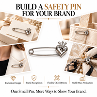 Fabricant OEM de broches de sécurité en métal personnalisées de haute qualité pour cadeaux d'affaires
