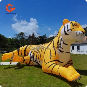 Modè<span class=keywords><strong>le</strong></span> de tigre gonflable géant avec éclairage LED, mascotte gonflable en forme de tigre pour parc à thème - Product Image 4