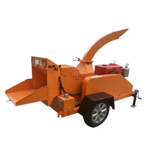 pto tractor small wood chipper/ diesel engine mobile tractor wood shredder/ diesel wood chipper