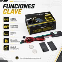 Inmovilizador de Coche Antirrobo, Relé Antirrobo Electrónico Oculto, Alarma Antirrobo para Vehículo, Bloqueo para Motor Diésel Automático