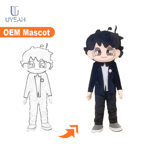 Uyeah Moq 1 PC Tùy Chỉnh Chuyên Nghiệp Dành Cho Người Lớn Kích Thước Cậu Bé Linh Vật Trang Phục Phim Hoạt Hình Hình Ảnh Con Người 3D Bong Bóng Khắc Tùy Chỉnh Linh Vật Đầu - Product Image 1