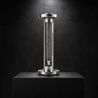 Rotamètre à tube en verre SS de grande taille pour une lecture claire, mesure de solvants, d'air, d'eau et de liquides
