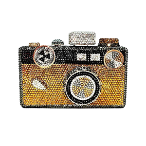 Bolso de Noche Vintage para Mujer con Cristales y Diamantes de Imitación, Cartera de Mano Elegante para Invitadas de Boda y Fiestas Temáticas - Product Image 2