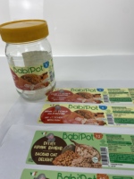 Autocollants en vinyle biodégradable écologiques, autocollants imperméables, imprimés en UV, étiquettes en rouleau, impression d'emballages pour fruits et légumes
