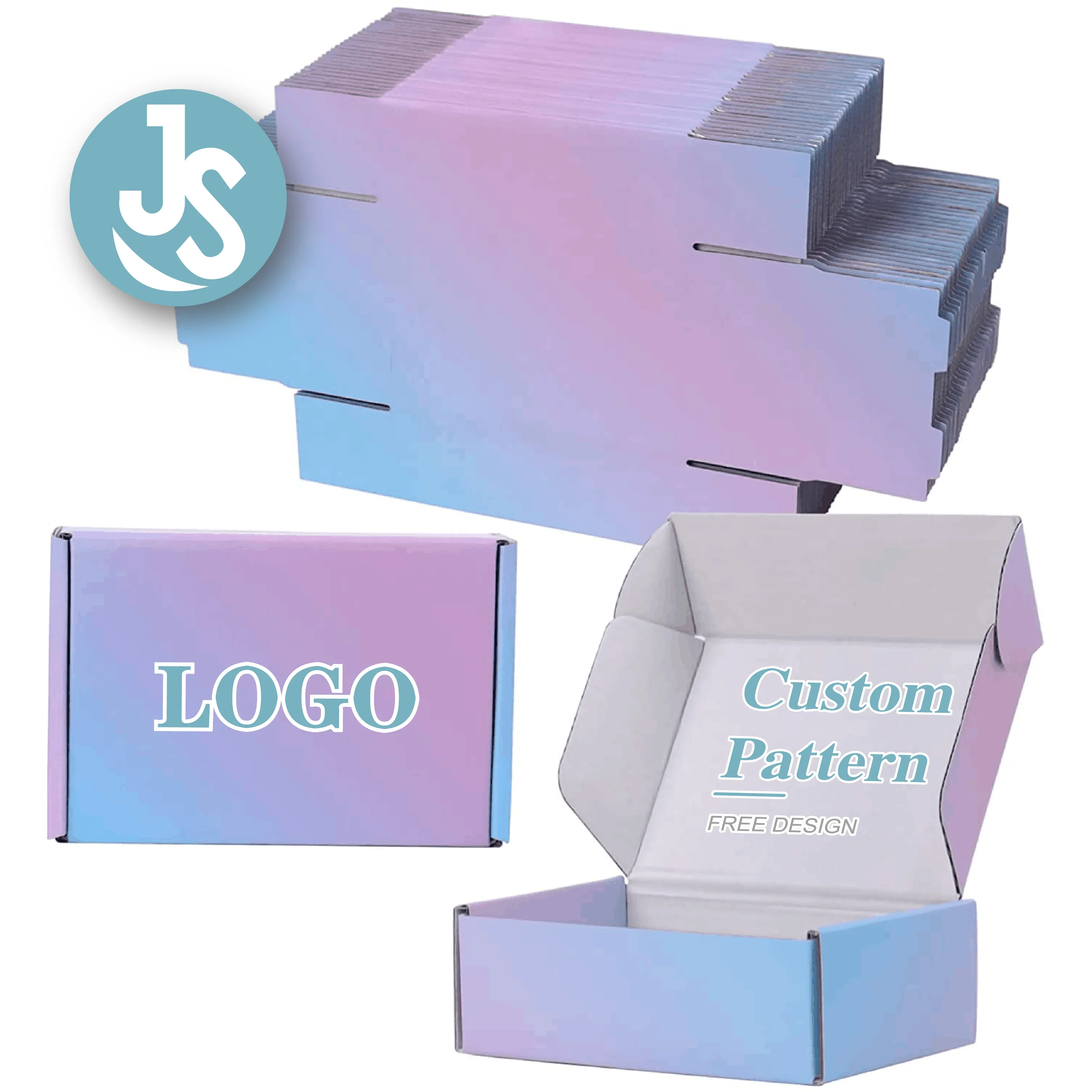 Custom Logo Verpakking Grote Kartonnen Doos Mailer Doos Kleding Golfkartonnen Verpakkingen Papier Verzending Dozen