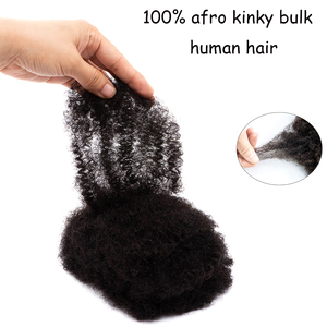 KAMA 100% Cabello humano Dreadlock Extensión Loc Extensión Afro Kinky Cabello humano Crochet para trenzas Locs Reparación - Product Image 4
