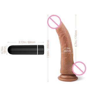 Di alta qualità del <span class=keywords><strong>Silicone</strong></span> Thruster Super realistico enorme vibratore di aspirazione dildo per le donne altamente realistico vibratore per sessuale - Product Image 6