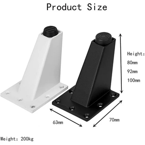 <span class=keywords><strong>Pieds</strong></span> de canapé obliques, <span class=keywords><strong>pieds</strong></span> de chaise de jardin en métal, <span class=keywords><strong>pieds</strong></span> de <span class=keywords><strong>meubles</strong></span> en alliage d'aluminium noir, <span class=keywords><strong>pieds</strong></span> réglables en acier inoxydable, <span class=keywords><strong>pieds</strong></span> de meuble de cuisine - Product Image 1
