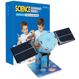 Modèle spatial de petit satellite solaire rotatif, kit de fabrication scientifique et technologique aérospatiale, matériel artisanal, aides pédagogiques CE/CPC/EN71 - Product Image 1