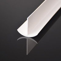Profilé d'extrusion PVC écologique personnalisé, bande de bordure en T, bandes de remplissage, clips en plastique, design moderne pour fenêtres/portes de bureau