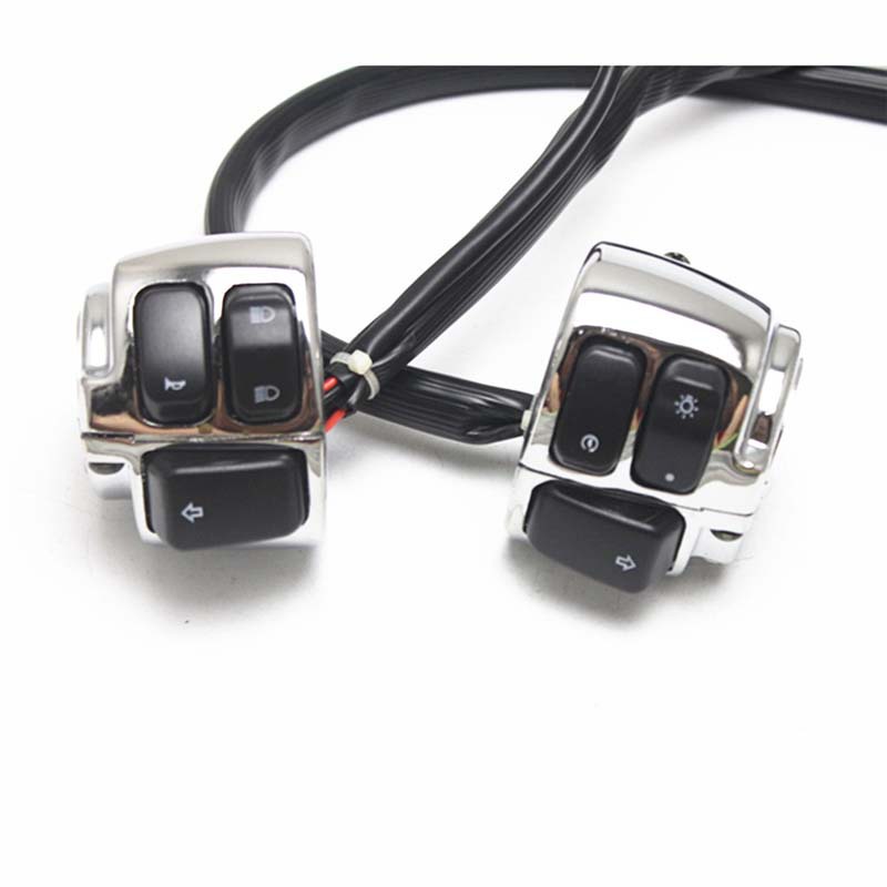 Мотоцикл 1 "25 м, переключатель управления на руль с жгутом проводов для Harley Dyna Softail Sportster 883 1200 V-ROD 1996-2012