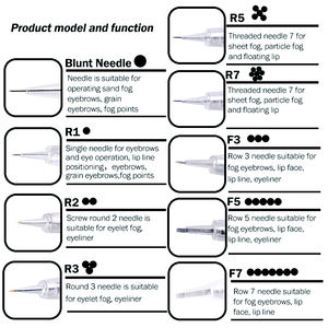 Aguja <span class=keywords><strong>de</strong></span> tatuaje Cartucho <span class=keywords><strong>de</strong></span> tornillo desechable Aguja Micropigmentación Maquillaje permanente Tatuaje Ceja Labios Pluma <span class=keywords><strong>Agujas</strong></span> - Product Image 4