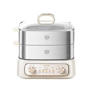 Vaporera eléctrica Supor de 18L, de acero inoxidable de tres capas con tapa de vidrio, vaporera multifuncional para el hogar - Product Image 2