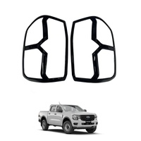 Couvre-phare arrière noir brillant, accessoires 4x4 pour Ford Ranger XL XLS 2022 2023, couvre-phare arrière