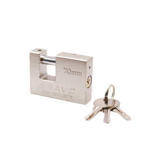 Heavy Duty Iron Rectangular Padlock With Solid Brass Cylinder Normal Keys Block <strong>Lock</strong> for <strong>Container</strong> - Product Image 4