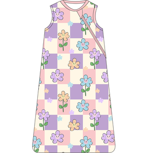 <span class=keywords><strong>Gigoteuse</strong></span> bébé en viscose de bambou à imprimé floral personnalisé, 0,5 <span class=keywords><strong>TOG</strong></span>, fermeture éclair bidirectionnelle, légère, pour l'été - Product Image 3