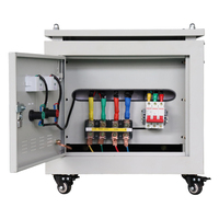 Transformateur de puissance triphasé à sec SG-40KVA avec topologie Flyback, bobine toroïdale, affichage numérique, élévateur/abaisseur de tension