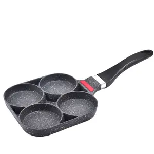 China Supplier Aluminum 4 egg frying pan Pan Air Frying Omelet maker Cookware Saute Fry Pan