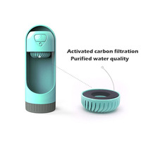 Dropshipping en ligne, best-seller, 2 en 1, bouteille d'eau portable pour chien, pour promenades et voyages, pour animaux de compagnie