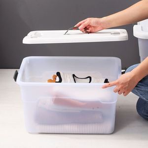 Caja de Almacenamiento Portátil Transparente Extra Grande y Resistente para Ropa y Juguetes, Directo de Fábrica - Product Image 5