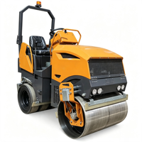 Rouleau vibratoire diesel fiable de petite taille pour le pavage des jardins et des pelouses