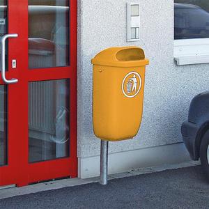 Poubelle orange 50 litres conforme DIN 30713 BX330xH745mm en polyéthylène-Kunststoff (PE-HD) - Product Image 2