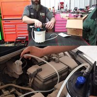 Kit de purge de frein sous vide 2L avec extracteur de liquide de frein 2L et bouteille de remplissage 1L pour utilisation automobile camion