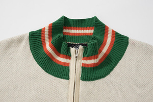 Custom LOGO OEM Men <strong>Sweaters</strong> Intarsia Cotton Zip up Casual Pattern Jacket Winter Long Sleeve Coat Knitted <strong>Cardigan</strong> <strong>Sweater</strong> Men - Product Image 3