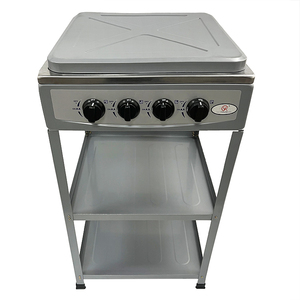 Réchaud de camping extérieur coupe-vent à 4 brûleurs en cuivre avec couvercle - Product Image 3