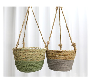 Cesta de Almacenamiento Tejida de Paja Sintética, Decorativa, Tipo Mimbre, para Macetas, al Precio Más Bajo de Fábrica - Product Image 5