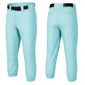 Pantalons de baseball personnalisés en gros, doux, 100 % polyester, pour adultes, écologiques, imperméables, couleur unie, vierges - Product Image 4