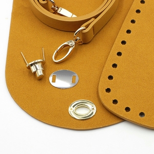 กระเป๋าด้านล่างทำมือ PU ตะขอเข็มกระเป๋าด้านล่างพร้อมที่จับและชุดเชือกสายรัดไหล่ด้านล่างสำหรับกระเป๋าถักแบบทำมือ - Product Image 4