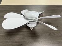Kit d'éclairage LED universel pour ventilateur de plafond avec base E27, 30W, avec télécommande, adaptateur d'ampoule à 6 pales pour hôtel, villa, salon