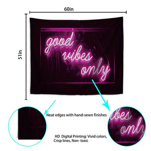 <span class=keywords><strong>Tapisserie</strong></span> « Funny Words Good Vibes Only Pink Welcome to the Shitshow » pour Fête, Art Adolescentin, <span class=keywords><strong>Salon</strong></span>, Dortoir - Product Image 3