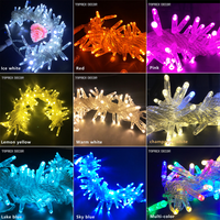 Guirnalda de Luces LED IP65 de PVC, 10 Metros, 100 LED, Impermeable, para Exteriores, Árboles de Navidad, Jardín, Fiestas, Decoración Comercial de Calles