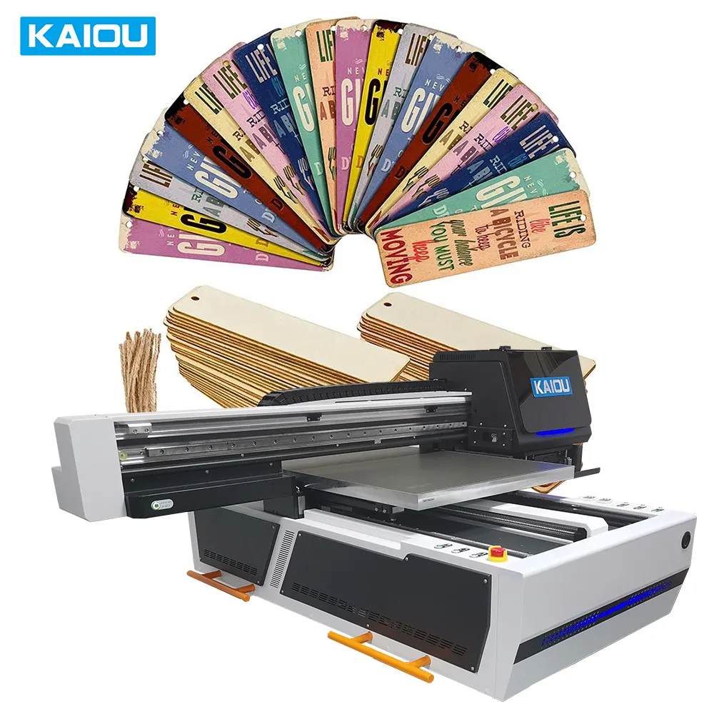 Inkjet A1 UV Printer 6090 Machine Print UV AB Film Spot Printer 6090 UV Flatbed Printer For Wood Acrylic Phone Case Cover Card
