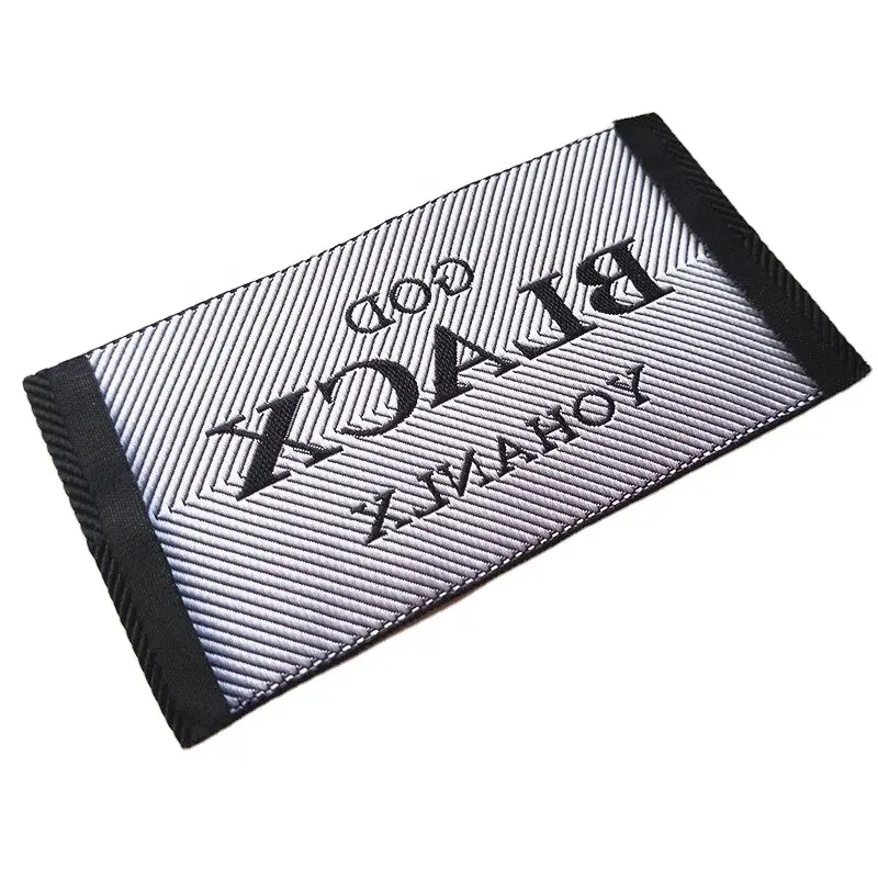 Handmade Woven Neck Label For Clothing Care Label Personalized Logo Washable Garment Tags