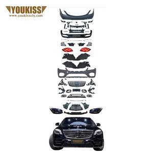 Kit Carrozzeria di Alta Qualità per <span class=keywords><strong>Mercedes</strong></span> <span class=keywords><strong>W222</strong></span> Classe S Facelift S450 2013-2016, Paraurti Anteriore/Posteriore, Griglia, Fari, Luci Posteriori - Product Image 1