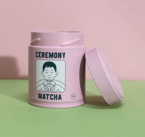 Barattolo di latta Matcha vuoto personalizzato per uso alimentare in metallo Eco Friendly scatola di latta per tè contenitore rotondo ermetico di latta per Matcha - Product Image 6