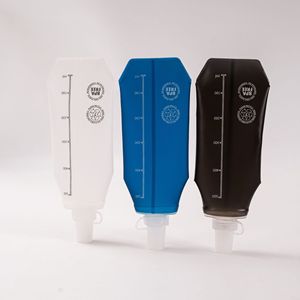 ขวดน้ำพับได้ TPU ขวดน้ำแบบนิ่มพับได้สำหรับกิจกรรมกลางแจ้ง เดินป่า ตั้งแคมป์ วิ่ง ขวดน้ำแบบพกพา - Product Image 2
