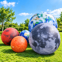 Grande sphère gonflable planétaire, planètes Terre, Lune, Mars imprimées en 3D pour fêtes à thème, spectacles, centres commerciaux et décorations de fêtes