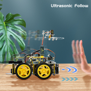แขนหุ่นยนต์กลไก 4WD <span class=keywords><strong>สำหรับ</strong></span> <span class=keywords><strong>Arduino</strong></span> จากโรงงาน OEM <span class=keywords><strong>สำหรับ</strong></span>รถหุ่นยนต์อัจฉริยะ - Product Image 4