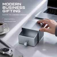 Boîte à montre rigide en argent personnalisée, emballage de boîte à montre, boîte cadeau en carton avec cordon, boîte cadeau pour montre en papier, logo OEM, boîte à montre intelligente unique
