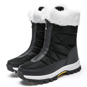 Rusia gran oferta zapatos de algodón grueso con cremallera superior alta para viajes al aire libre <span class=keywords><strong>botas</strong></span> de nieve cálidas para caminar ligeras para <span class=keywords><strong>mujer</strong></span> - Product Image 4
