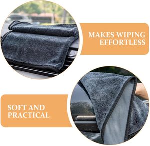 <b>Large</b> Size Car Auto Microfiber Detailing Cleaning Twisted Loop Quick-Dry Knitted Home Use Drying <b>Towels</b> - Product Image 2