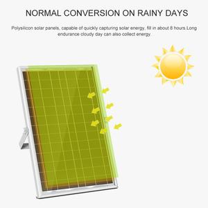 Ventilateur alimenté par batterie au lithium de 16 pouces avec panneau solaire, en stock - Product Image 6