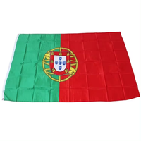 Vente en gros 3x5 pieds Sérigraphie Polyester Pays Portugal Drapeau