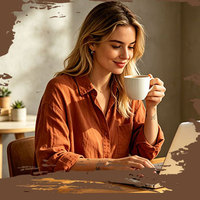 Extrait de Champignons 6 Variétés (Crinière de Lion, Cordyceps) Mélangé à un Extrait de Café Instantané Arabica Gourmet pour Stimuler l'Immunité