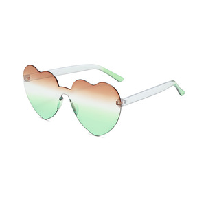 女性用UV400光学勾配レンズパーティーミラー<span class=keywords><strong>2025</strong></span>新ファッショナブルフレームレスPC素材グラデーションサングラス - Product Image 4